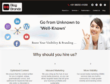 Tablet Screenshot of blogbrandz.com
